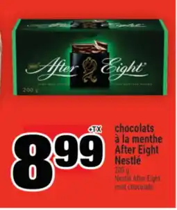 Super C chocolats à la menthe After Eight Nestlé | Nestlé After Eight mint chocolate offer
