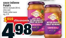 Super C SAUCE INDIENNE PATAK'S | PATAK'S INDIAN SAUCE offer
