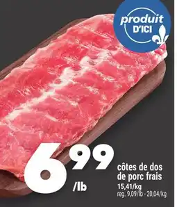 Marche Ami CÔTES DE DOS DE PORC FRAIS offer