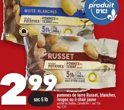 Marche Ami POMMES DE TERRE RUSSET, BLANCHES, ROUGES OU À CHAIR JAUNE offer