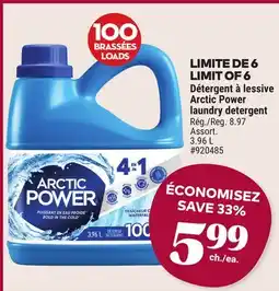 Giant Tiger Arctic Power laundry detergent offer