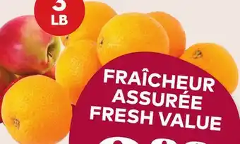 Giant Tiger 3 lb seedless oranges offer