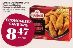 Giant Tiger Flamingo breaded chicken offer