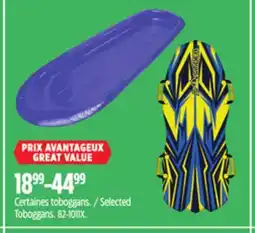 Canadian Tire Selected Toboggans offer