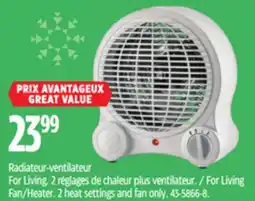 Canadian Tire For Living Fan/Heater offer