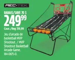 Canadian Tire RecTek MVP Shootout Basketball Arcade Game offer