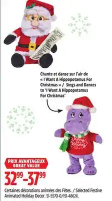 Canadian Tire Selected Festive Animated Holiday Deco offer