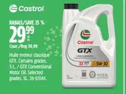 Canadian Tire GTX Conventional Motor Oil. Selected grades. 5L offer