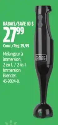 Canadian Tire 2-in-1 Immersion Blender offer