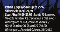 Canadian Tire Noma Outdoor 70 C6 and 25 C9 LED Winterguard, Assorted Colours offer