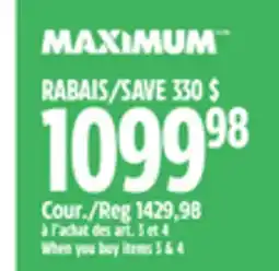 Canadian Tire Maximum offer