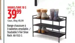 Canadian Tire Stackable 3-Tier Shoe Rack offer