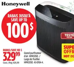 Canadian Tire Honeywell Large Air Purifier offer