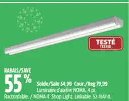 Canadian Tire NOMA 4´ Shop Light. Linkable offer