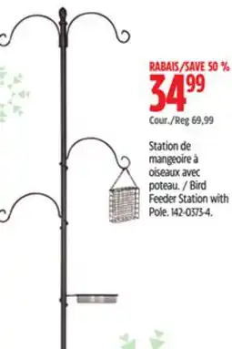 Canadian Tire Nspire Bird Feeder Station with Pole offer