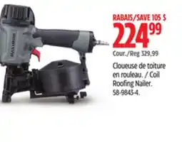 Canadian Tire MAXIMUM Coil Roofing Nailer offer