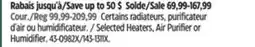 Canadian Tire Noma elected Heaters, Air Purifier or Humidifier offer