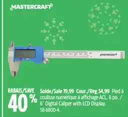 Canadian Tire 6˝ Digital Caliper with LCD Display offer
