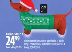 Canadian Tire Whimsical Inflatable Dachshund, 4´ Long offer