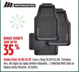 Canadian Tire MotoMaster Selected Mat Sets or Heavy-Duty Runner offer