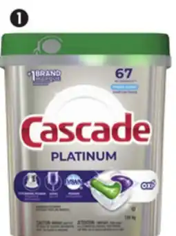 Canadian Tire Cascade Plus Oxi Dishwasher Detergent Pods, 67-Ct offer