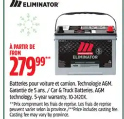 Canadian Tire Car & Truck Batteries offer