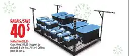 Canadian Tire Mastercraft 8´ x 4´ Ceiling Rack offer