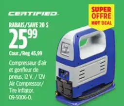 Canadian Tire Certified Air Compressor/ Tire Inflator offer