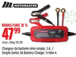 Canadian Tire Simple Series 3A Battery Charger offer