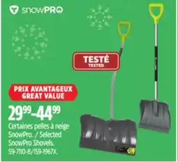 Canadian Tire Yardworks Selected SnowPro Shovels offer