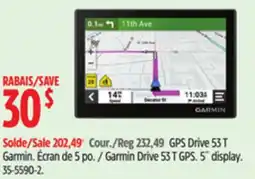 Canadian Tire Garmin Drive 53 T GPS offer