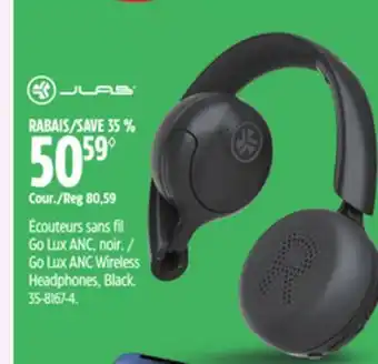 Canadian Tire JLab Go Lux ANC Wireless Headphones offer