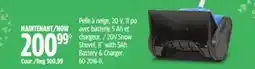 Canadian Tire Mastercraft 20V Single Stage Cordless Snow Shovel 11-in (28 cm), with PWR POD 5.0Ah Battery offer