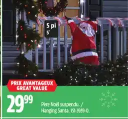 Canadian Tire Hanging Santa offer