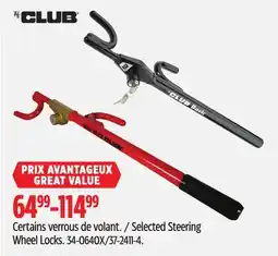 Canadian Tire Selected Steering Wheel Locks offer