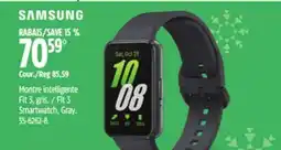 Canadian Tire Samsung Fit 3 Smartwatch, Gray offer