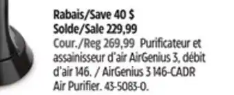 Canadian Tire Honeywell AirGenius 3 146-CADR Air Purifier offer