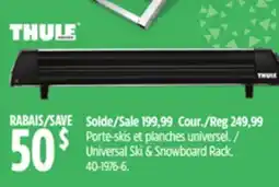 Canadian Tire Thule Universal Ski & Snowboard Rack offer