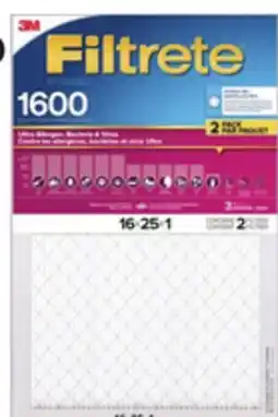 Canadian Tire Selected Filtrete Filters offer