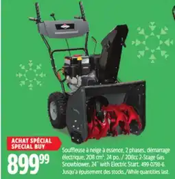 Canadian Tire Briggs & Stratton 208cc 2-Stage Gas Snowblower offer