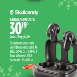 Canadian Tire DIME 3 True Wireless TILE Earbuds offer