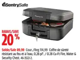 Canadian Tire 0.28 Cu-Ft Fire, Water & Security Chest offer