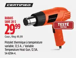Canadian Tire Certified Variable Temperature Heat Gun offer