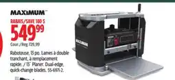 Canadian Tire MAXIMUM 13˝ Planer offer