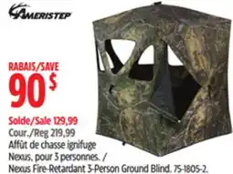 Canadian Tire Ameristep Nexus Fire-Retardant 3-Person Ground Blind offer