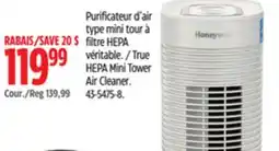 Canadian Tire True HEPA Mini Tower Air Cleaner offer