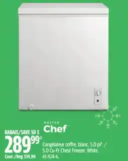 Canadian Tire Master Chef 5.0 Cu-Ft Chest Freezer offer