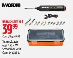 Canadian Tire Worx 4V Screwdriver with Case offer