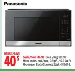 Canadian Tire 0.9 Cu-Ft Microwave, Black/Stainless Steel offer