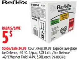 Canadian Tire Reflex Ice Defence -49°C Washer Fluid 4-Pk. 3.78L offer